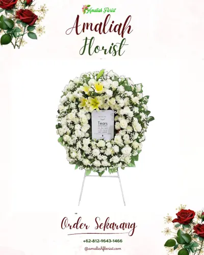 Krans Bunga Duka Cita di Istiqlal